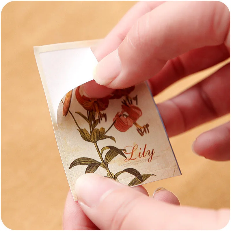 52 шт./кор. Ретро узор наклейки дневник декоративные бумажные уплотнение