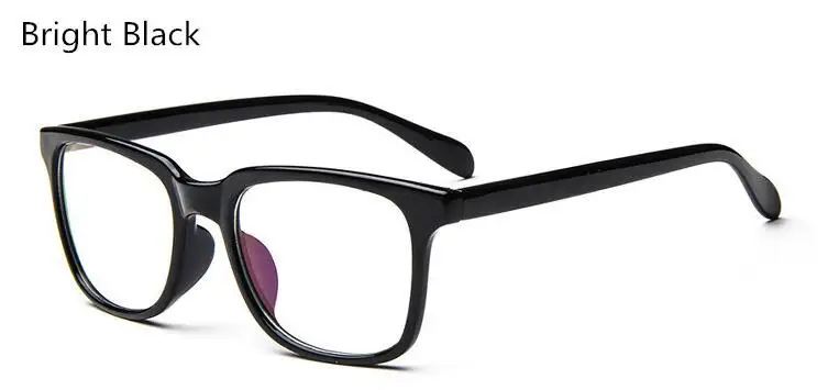 C1 Bright black Негабаритных рецепт очки тренд унисекс Квадратные прозрачные очки с 0 градусов зрелище Рамки Винтаж оптика очки рамки - Цвет оправы: C1 Bright black