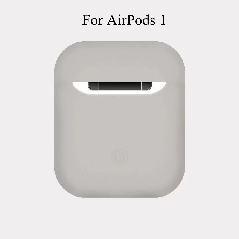 Силиконовый чехол Luquid для Airpods 1 2 Чехол Мягкий силиконовый резиновый полный защитный чехол для Airpods 1 2 чехол противоударный - Цвет: 1st Rock