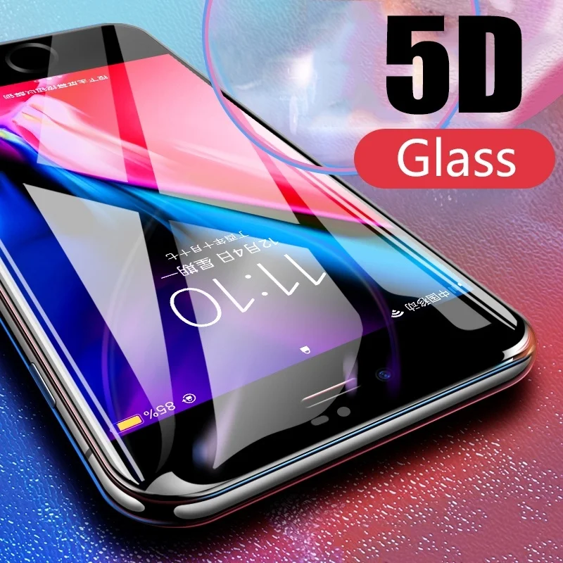 5D закаленное стекло Защитная пленка для экрана iPhone 7 plus Защитное 6plus защита