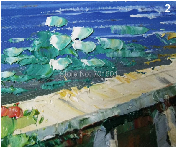 FREE SHIPPING HANDPAINTED canvas oil paintings 20x25CM Mediterranean landscape NO PRINT modern art deco AP0014 | Дом и сад