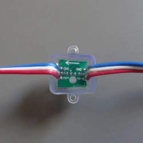 500 шт. квадратный WS2811 RGB LED модуль IP68 Водонепроницаемый DC5V Вход полный Цвет