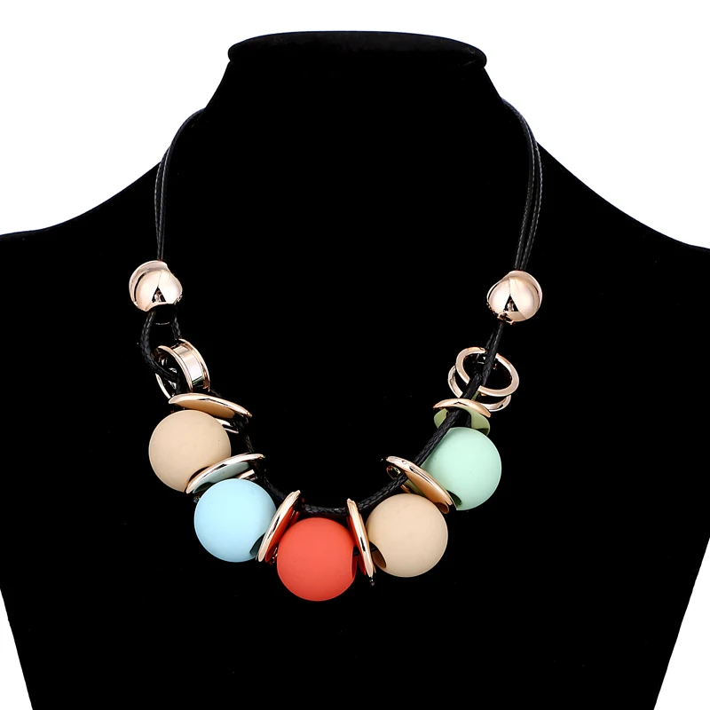 YAOLOGE модные колье бусины Оригинальное винтажное ожерелье Jewelry красочные цепочки