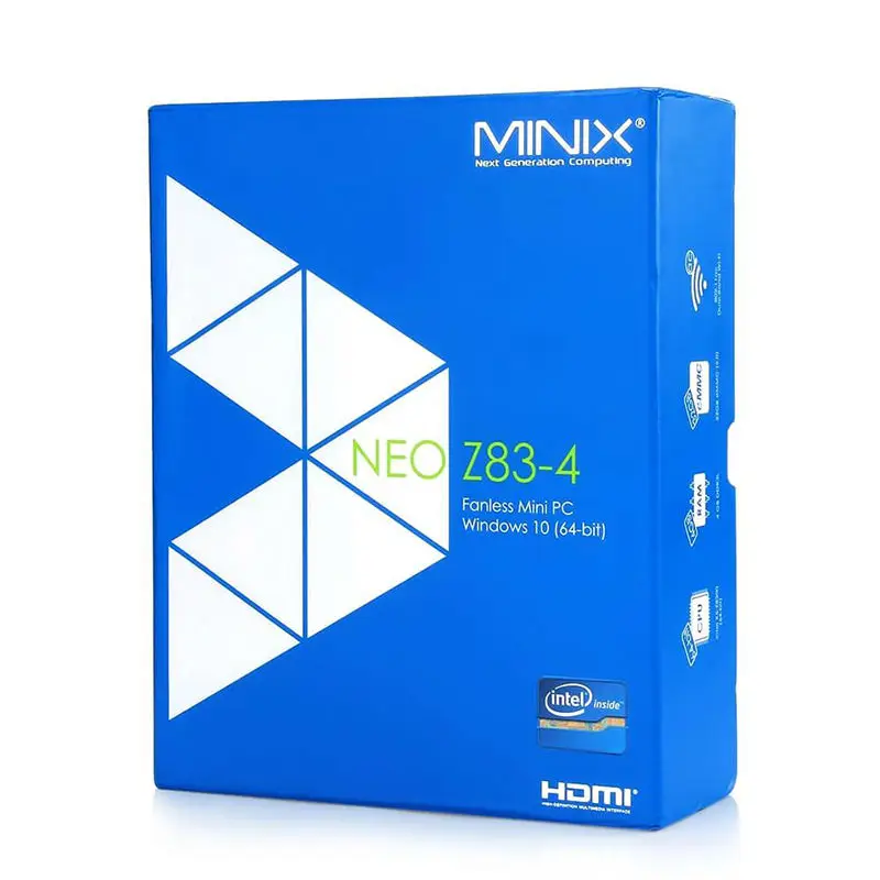

MINIX NEO Z83-4 Plus Intel Atom X5-Z8350 64bit Cherry Trail Fanless Mini PC Windows 10 RAM 4GB DDR3L 64GB eMMC WiFi Smart TV Box