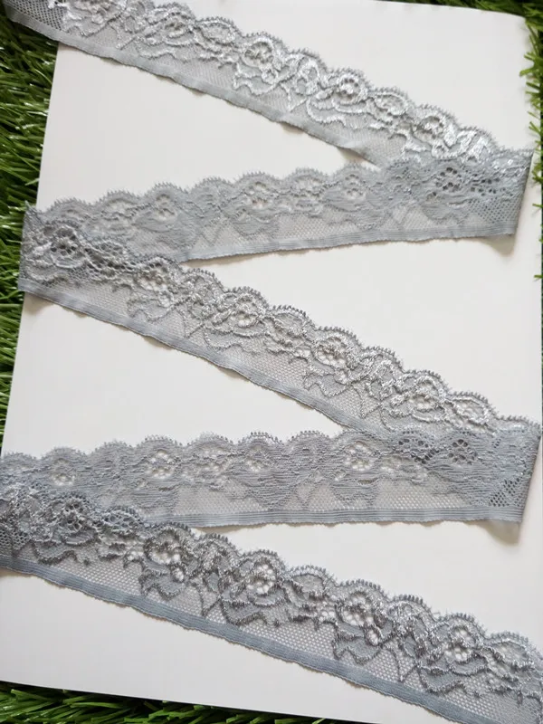 Оптовая продажа 10 ярдов декоративная вышитая Красивая эластичная кружевная