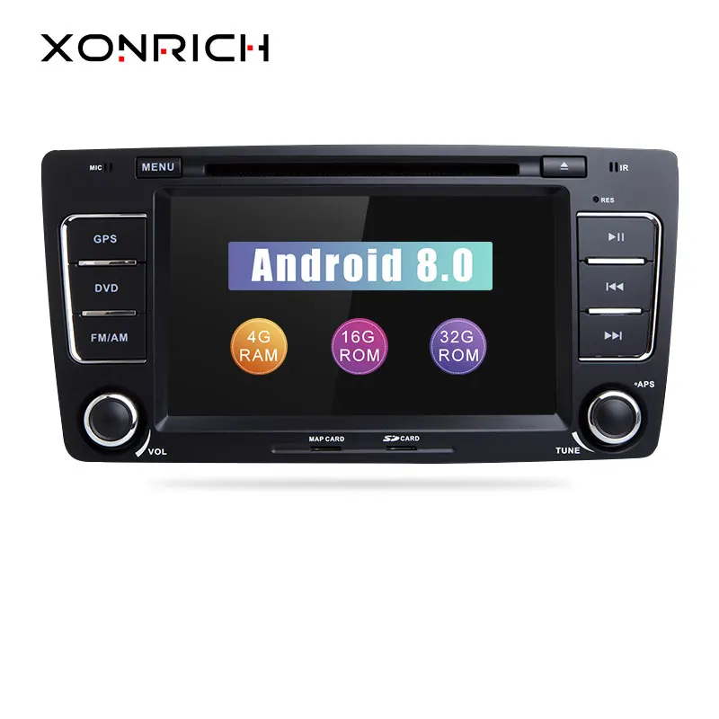 2 Din Android 8 0 автомобильный dvd плеер для Skoda Octavia 3 A5 Yeti 2009 2013 головное устройство аудио