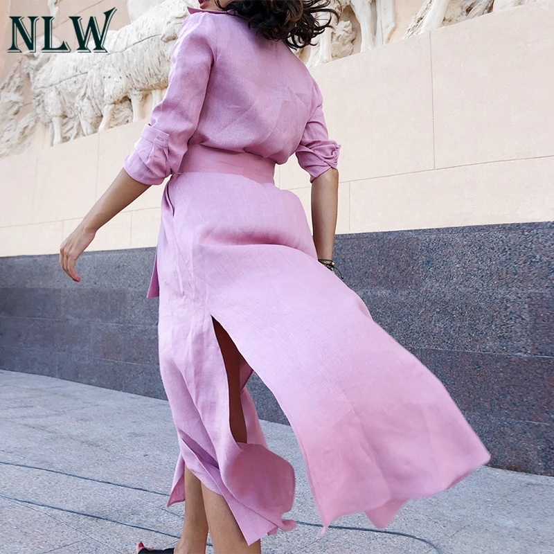 NLW элегантное вечернее платье vestidos женское длинное зимнее рубашка с разрезом