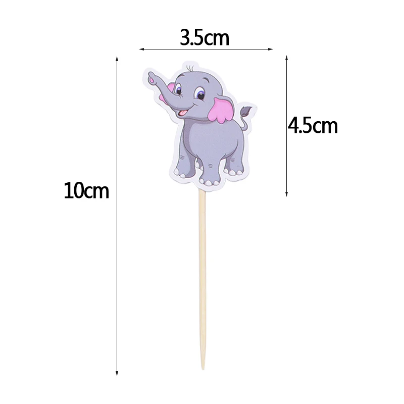 5 комплектов с днем рождения для вечеринки животными торта детей дня диких