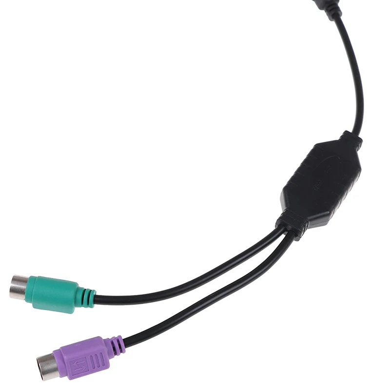 1 шт. USB мужчина к PS/2 PS2 Женский конвертер Кабель адаптер шнура конвертера