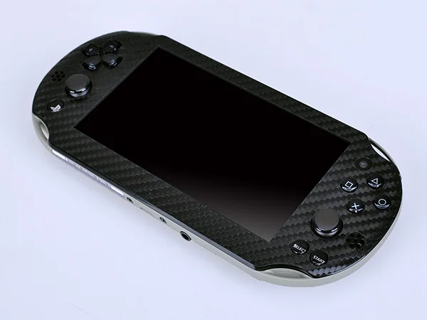 Черное углеродное волокно Виниловая наклейка для Sony PS vita 2000 PSvita PSV наклейки