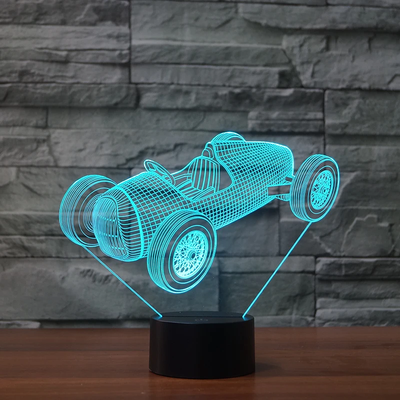 Настольная лампа Gran Torino Touch Wecker 7 цветов изменяемая настольная 3d новинка