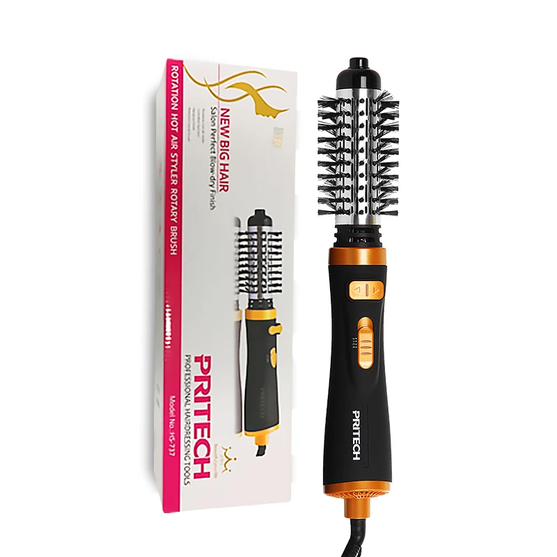 

Pritech Professional Automatic Hair Dryer Comb 2 In 1 Rotating Curling Iron Multifunction Hair Curler Fashion Styling Tools