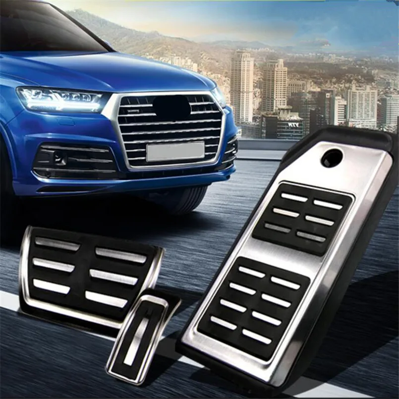 Стайлинг автомобиля топливный тормоз из нержавеющей стали подножка крышка