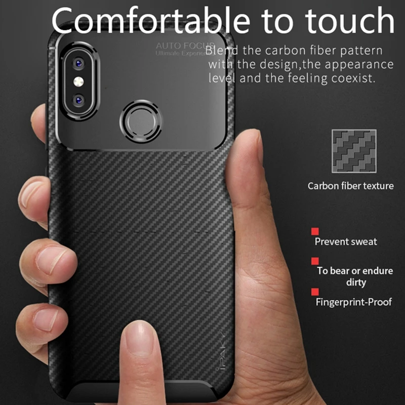 IPAKY чехол для телефона с полной защитой Xiaomi Redmi 6 Pro силиконовый Ударопрочный
