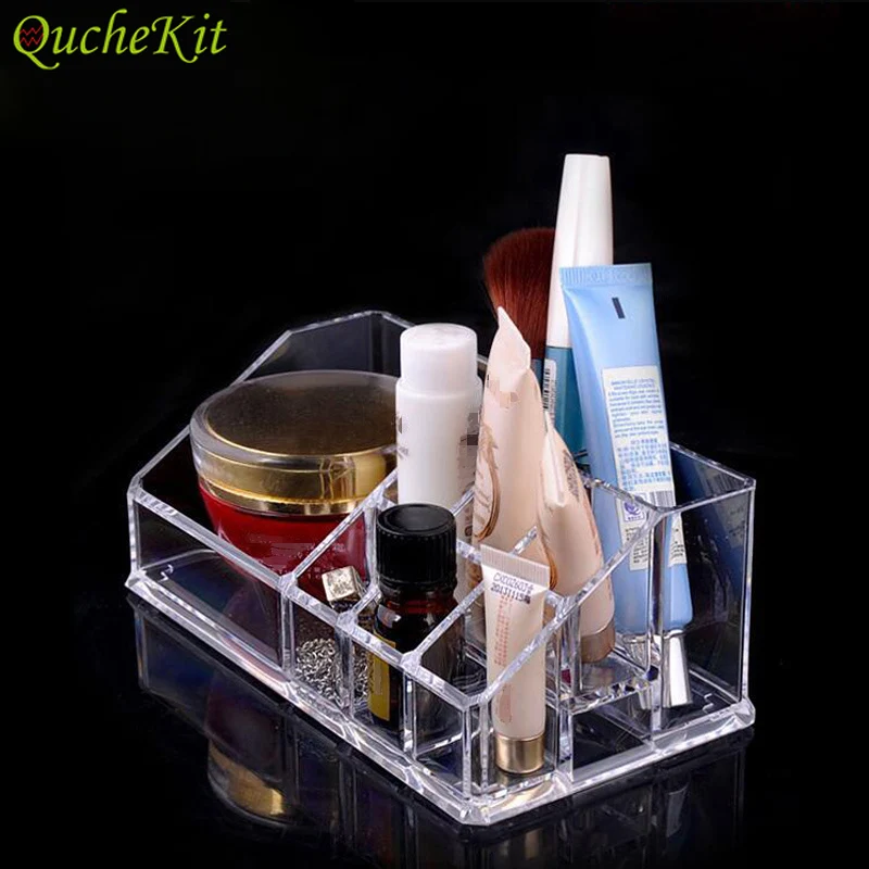 

Multi-function Plastic Makeup Organizer Jewelry Box Cosmetic Lipstick Nail Box Case Holder Display Stand Desktop Storage Box
