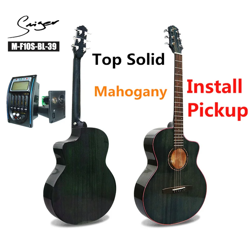 Дорожная гитара акустическая твердая красная электрическая стальная струна 39