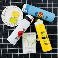 new 500ml game super hero insulated vacuum flask sports outdoor thermos water bottle league coffee mug pop up lid thermals cups