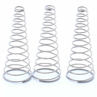 304 stainless steel conical cone compression spring tower springs taper pressure spring wire diameter 0 5 2mm
