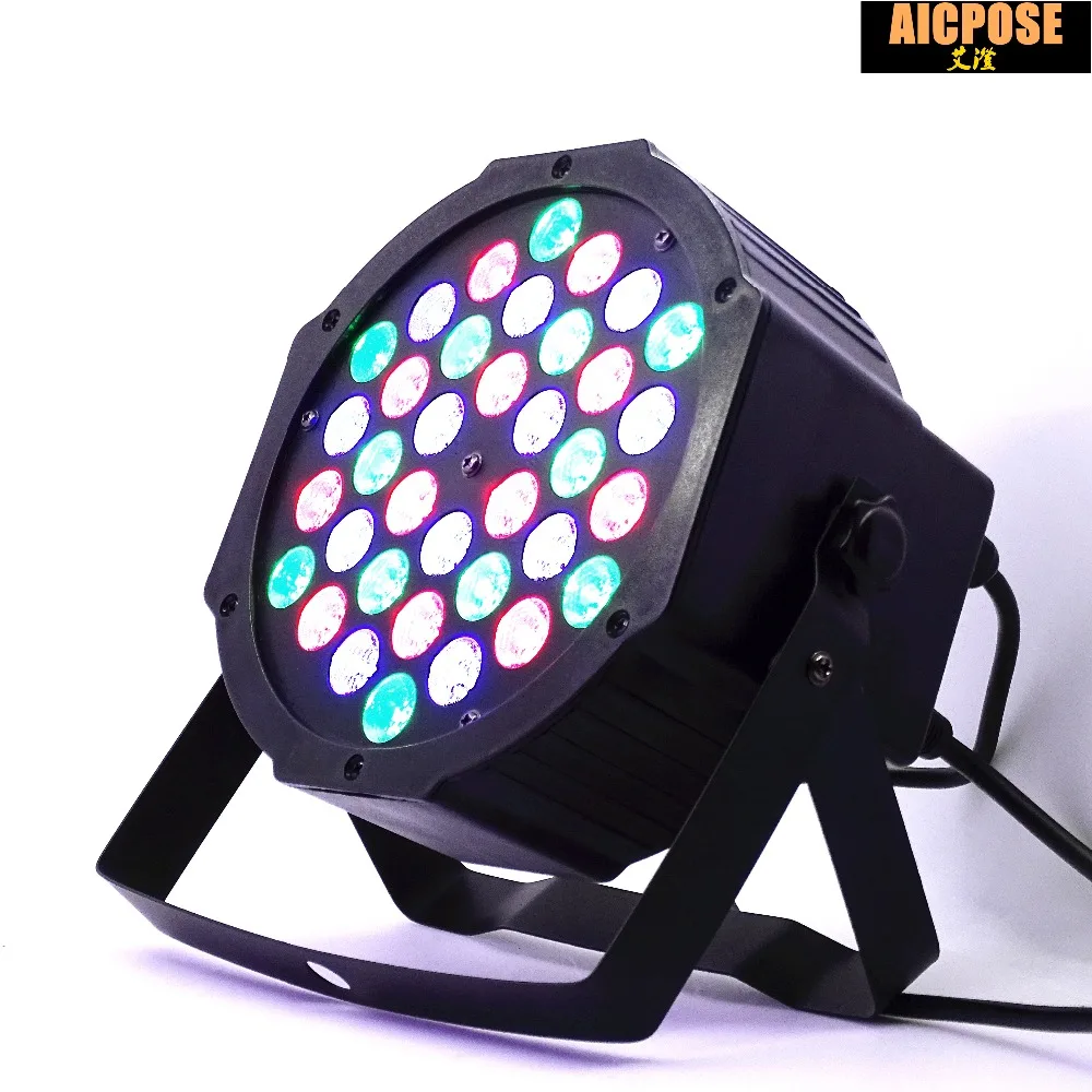 6 шт./лот Светодиодный светильник Par 36x3 Вт 36 RGB Светильник с 3/6 каналами DMX512 Master Slave