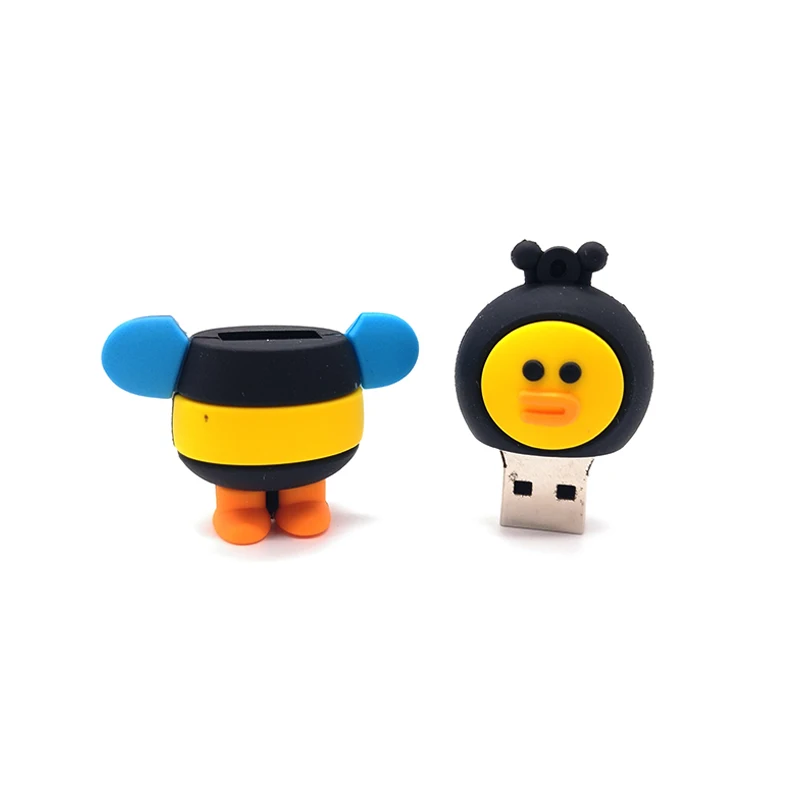 USB flash drive pendrive cartoon animmals memor stick u disk 4GB 8GB 16GB 32GB 64GB cute Rabbit/ Bee/bear creative pen | Компьютеры и