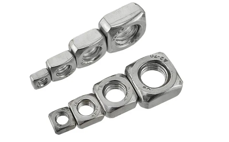 

100pcs/Lot Metric Thread DIN557 M3 304 Stainless Steel A2 Square Nut Screw Nut Square Nuts Hardware Nut Free Shipping