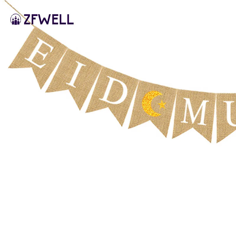 ZFWELL13 * 18 см Iftar праздничное украшение для вечеринки Потяните цветок баннер