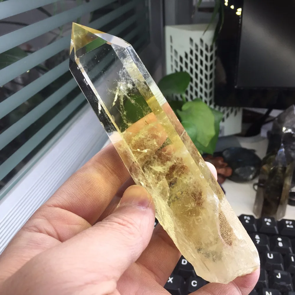 BH903-146mm реального ТИБЕТ ГИМАЛАЙСКИЙ высотные Clear 6 сторонние полированные и грубой