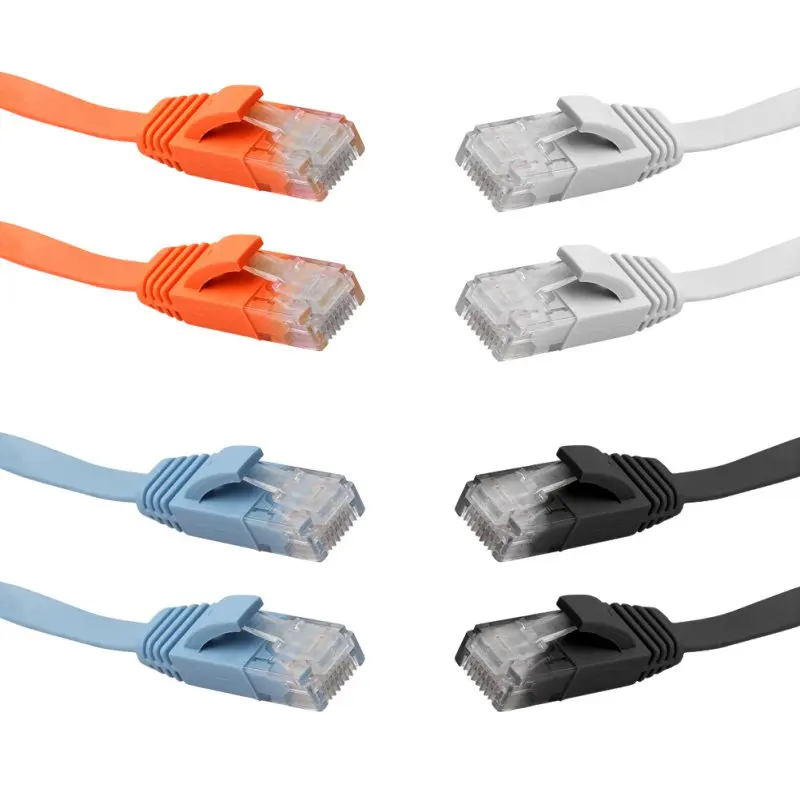 5 м/16 футов плоский Ethernet CAT6 сетевой кабель Патч-провод RJ45 для Smart TV/Xbox | Электроника
