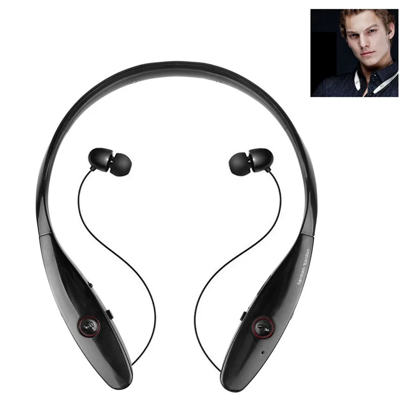 Q-BAIHE, роскошные Bluetooth 4,1 наушники, встроенный микрофон, беспроводная легкая гарнитура с шейным ремешком, IPX-7, водонепроницаемые спортивные наушники