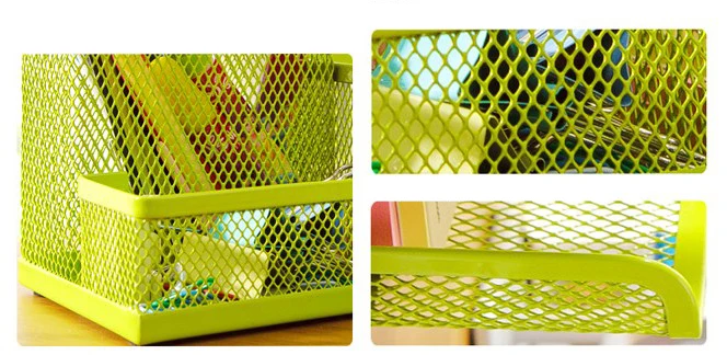 NEW Metal Desktop Storage Box Organiser Drawer Pen Card Office Stationery Holder Green Blue Rose Orange ZOT028 | Канцтовары для