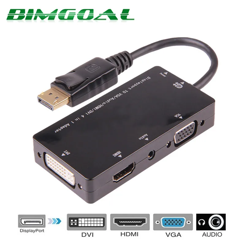 1 8 м 3 позолоченный Displayport DP to HDMI кабель конвертера 1080P аудио видео для ПК