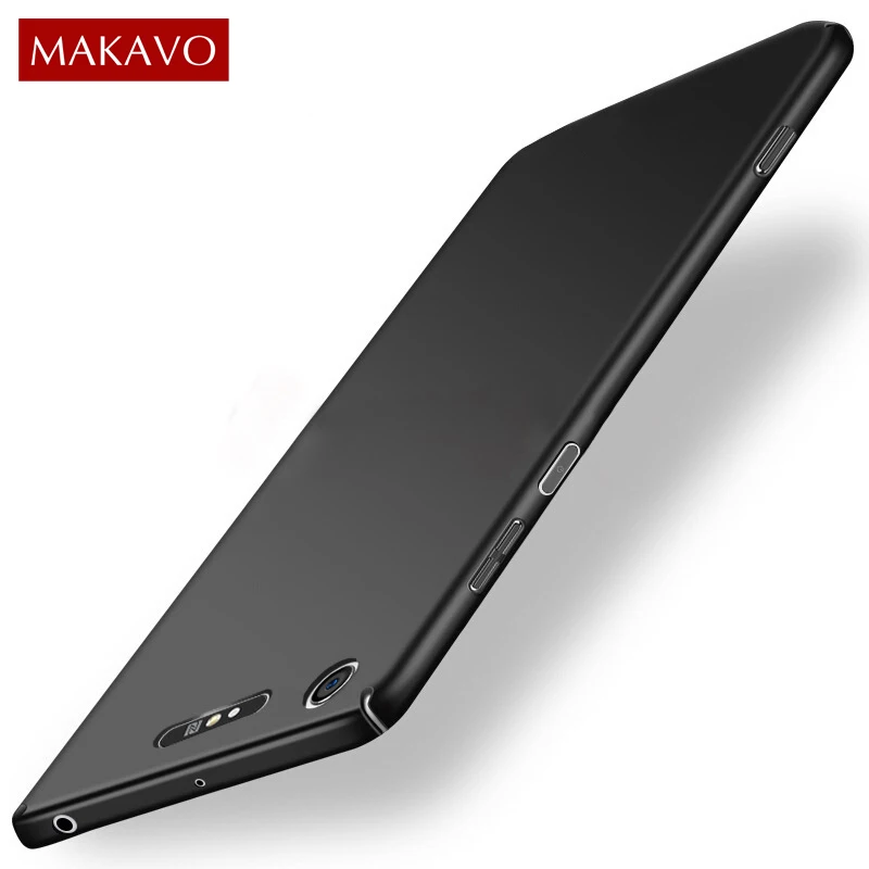 MAKAVO For Sony Xperia XZ1 Case 360 Slim Matte Hard Back Cover Compact XZ2 XA1 Plus XA2 Ultra L2 XZ 1 |