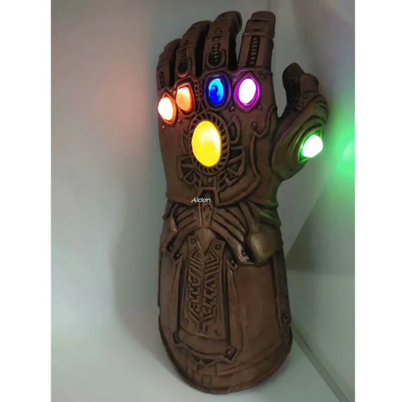 13 &quotМстители: Endgame Megamind танос Бесконечность Gauntlet со светодиодный подсветкой ПВХ