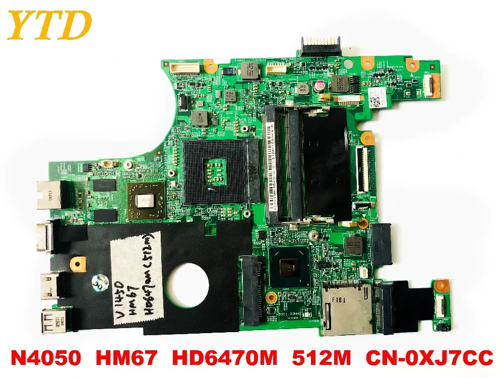 Original for DELL N4050 laptop motherboard HM67 HD6470M 512M CN-0XJ7CC tested good free shipping | Компьютеры и офис