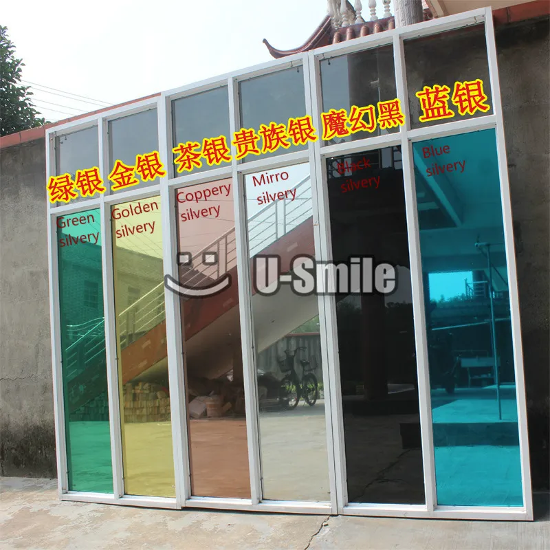 VLT Тонировочная пленка для окон из сине серебристой фольги Размер: 1 52*30 м/рулон