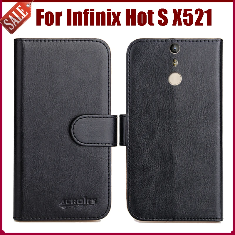 

Hot Sale! Infinix Hot S X521 Case New Arrival 6 Colors High Quality Flip Leather Protective Cover Phone Bag