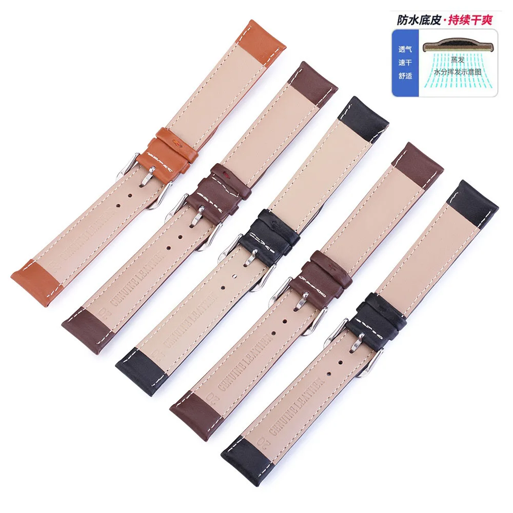 Ремешок для часов из натуральной кожи сменный ремешок 24 мм 22 20 19 18 16 14 12 яловой с