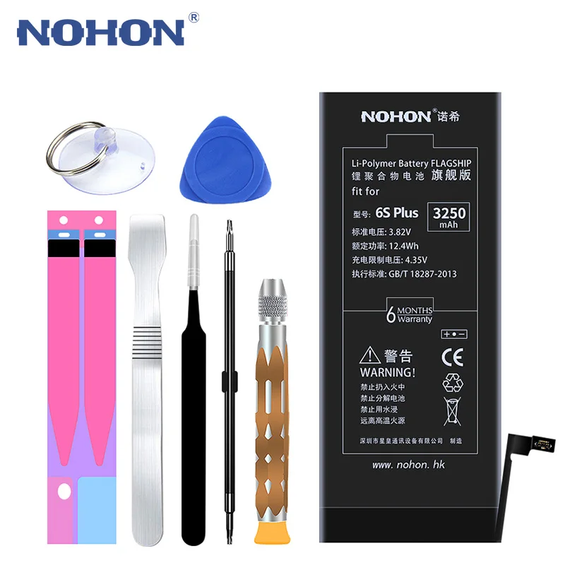 Nohon аккумулятор для Apple iPhone 6S 6 S Plus 7 8 5S 5C 7G 8G iPhone7 iPhone8 батарея Замена Bateria высокоемкие батареи Бесплатные инструменты