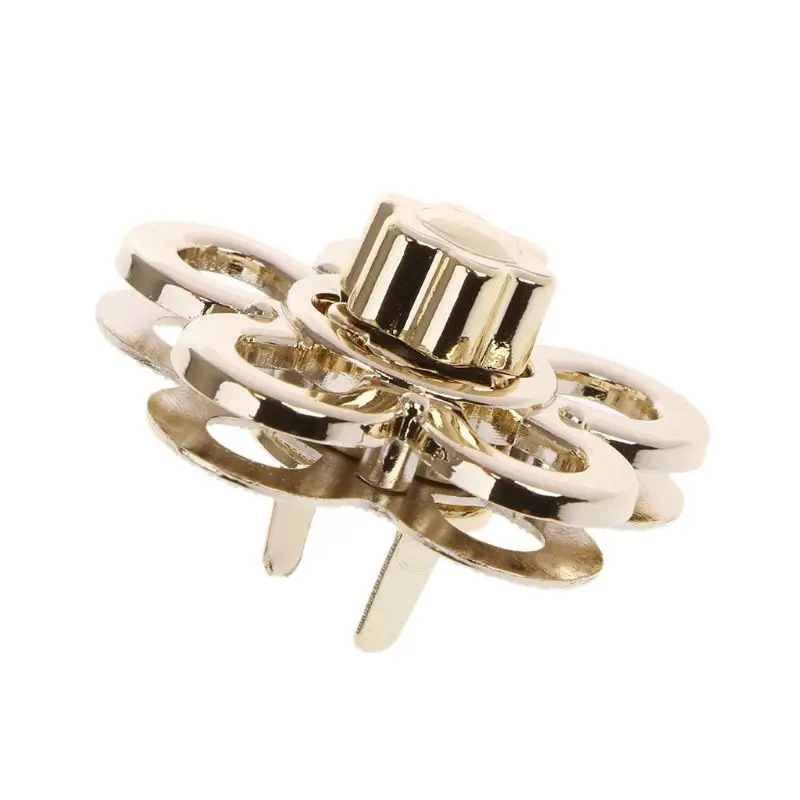 Застежка в форме цветка поворотный замок металлическая фурнитура для