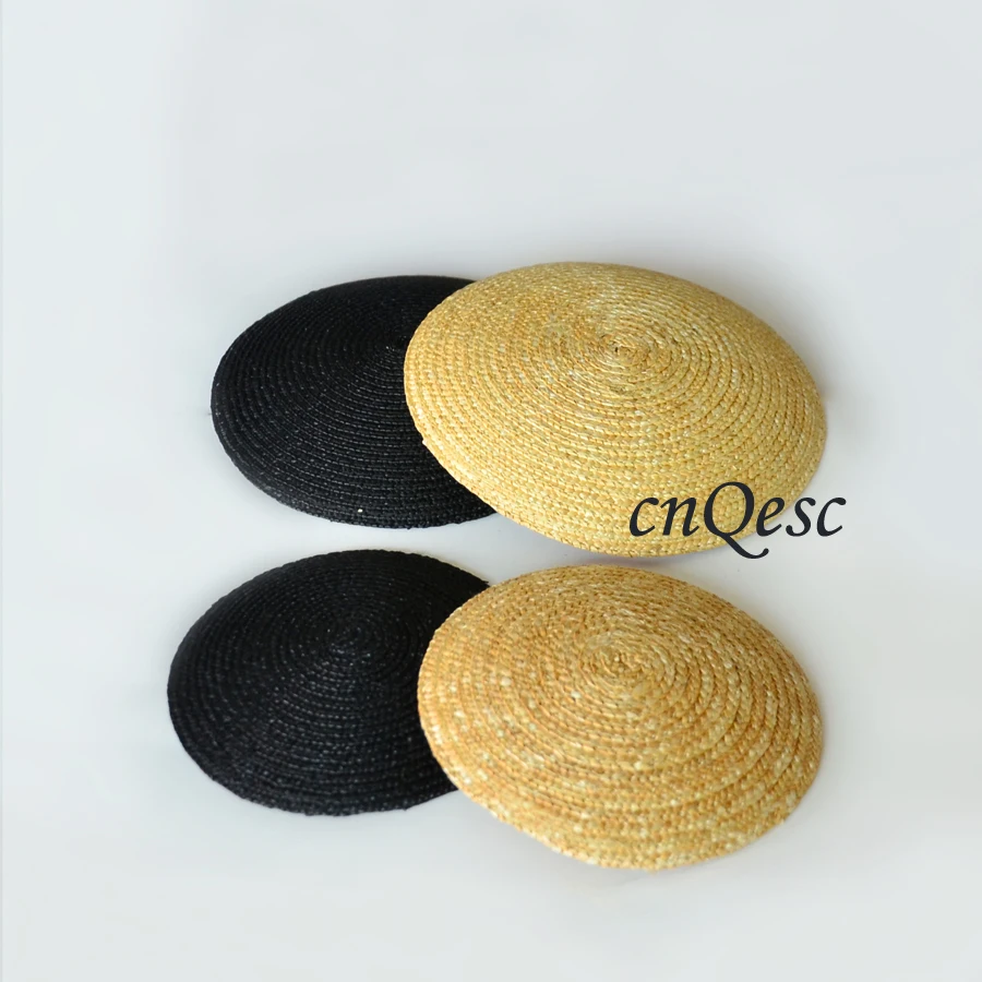 Высокое качество. Натуральный черный 14 СМ Круглая соломенная плетеная оплетка