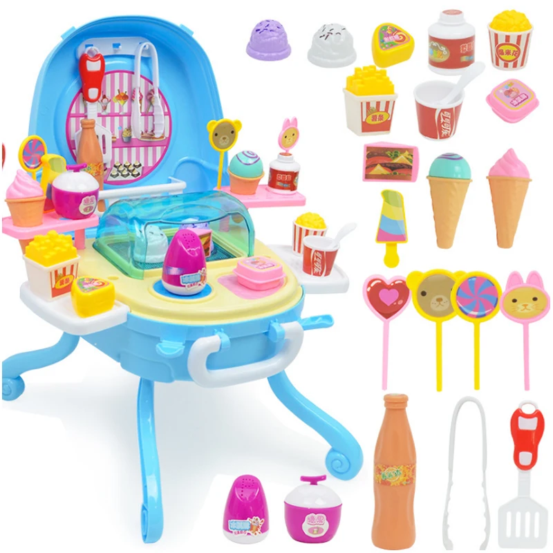 Новая распродажа 41 шт. симуляция маленькие тележки для девочек мини конфетная