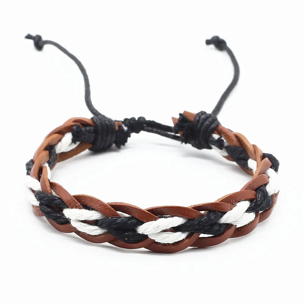 Многослойный Плетеный браслет ручной работы для мужчин и женщин|designer mens bracelets|men