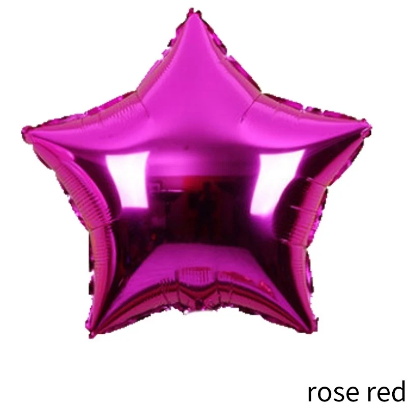 rose red 10 шт. 18 дюймовый смешанный шар в форме сердца баллон из Гелий Фольги для свадьбы декоративный для Бэйби шауэра украшения для дня рождения детей - Цвет: rose red