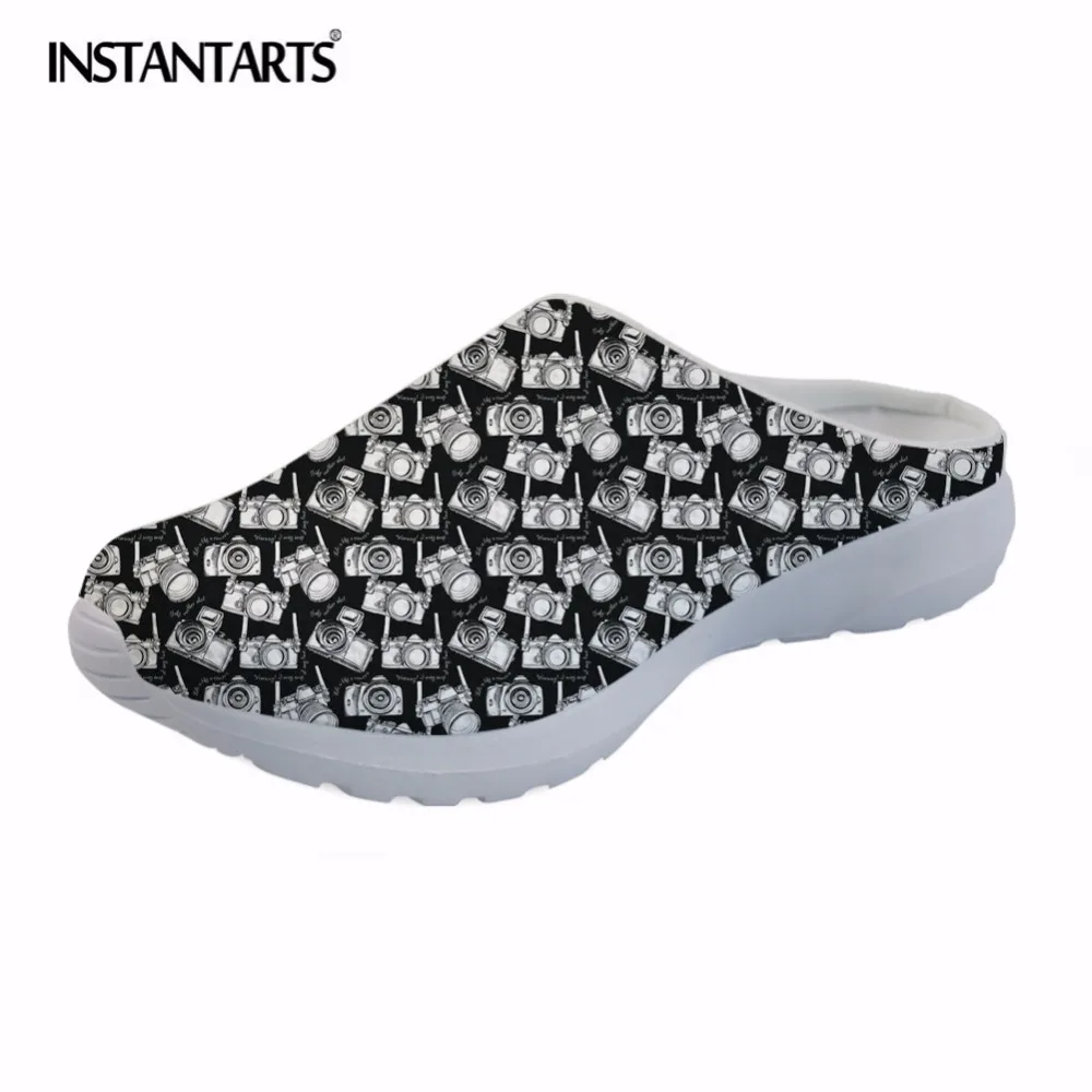 Фото INSTANTARTS/модные летние сетчатые мужские сандалии без застежки с 3D принтом