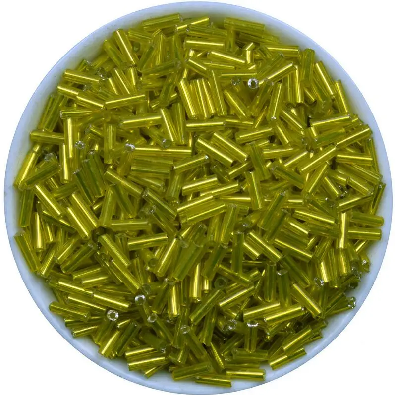 zhiguan10 2x6mm 6x2 мм 500 шт черные чешские стеклянные трубки стекляруса Бисер для браслета ожерелье DIY Изготовление ювелирных изделий - Цвет: zhiguan10 2x6mm
