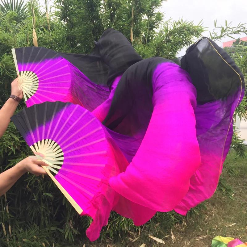 Веер для танца живота вертикальный цвет 100% натуральный шелковые вуали из