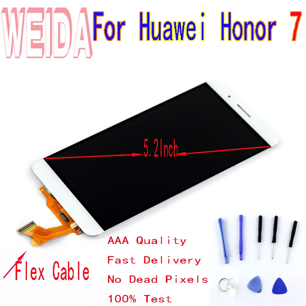 5 2 &quotдля huawei Honor 7 ЖК дисплей кодирующий преобразователь сенсорного экрана