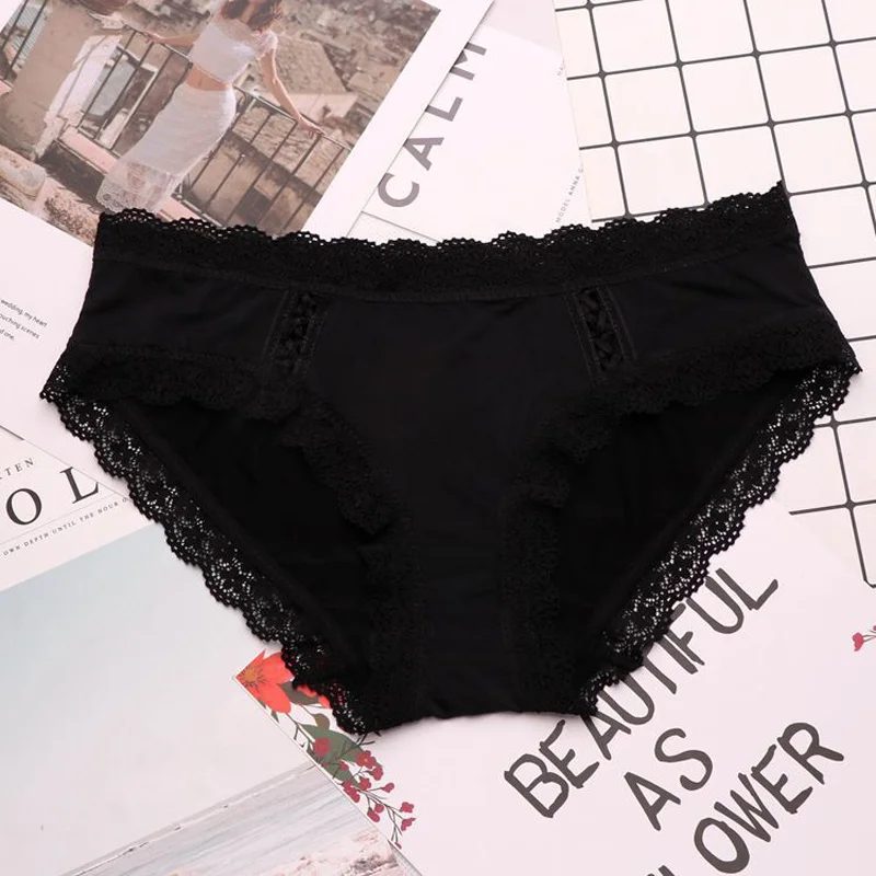 black SP& CITY, женское из молочного шелка, милое бесшовное нижнее белье, сексуальные, мягкие, кружевные, сексуальные трусики, леопардовые узоры, промежность, хлопковые трусы, танга, нижнее белье - Цвет: black