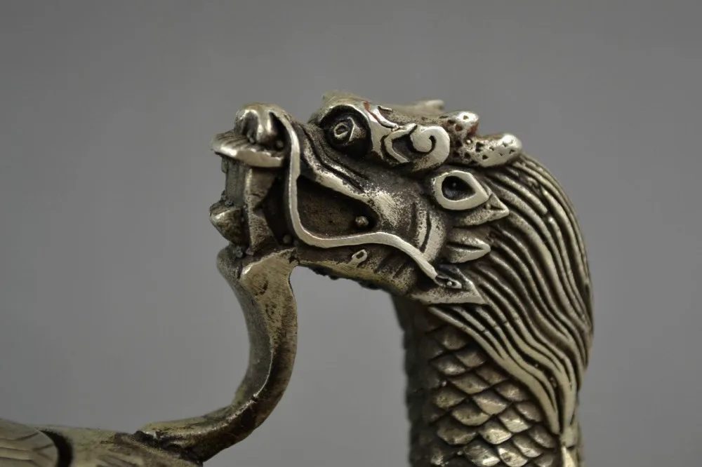 Старое китайское тибетское серебро ручной работы благоприятный Сказочный