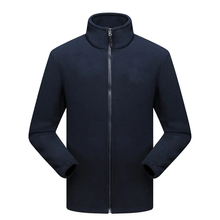 Men Navy Blue JACKSANQI мужские и женские зимние осенние флисовые куртки из флиса для спорта на открытом воздухе, Походов, Кемпинга, альпинизма, бурелом, Тепловые Пальто RA229 - Цвет: Men Navy Blue